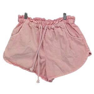 Xirena Small Wesley Paperbag Shorts Pink Rope Drawstring Coastal Lounge